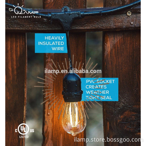 Industrial string lights string globe lights for garden